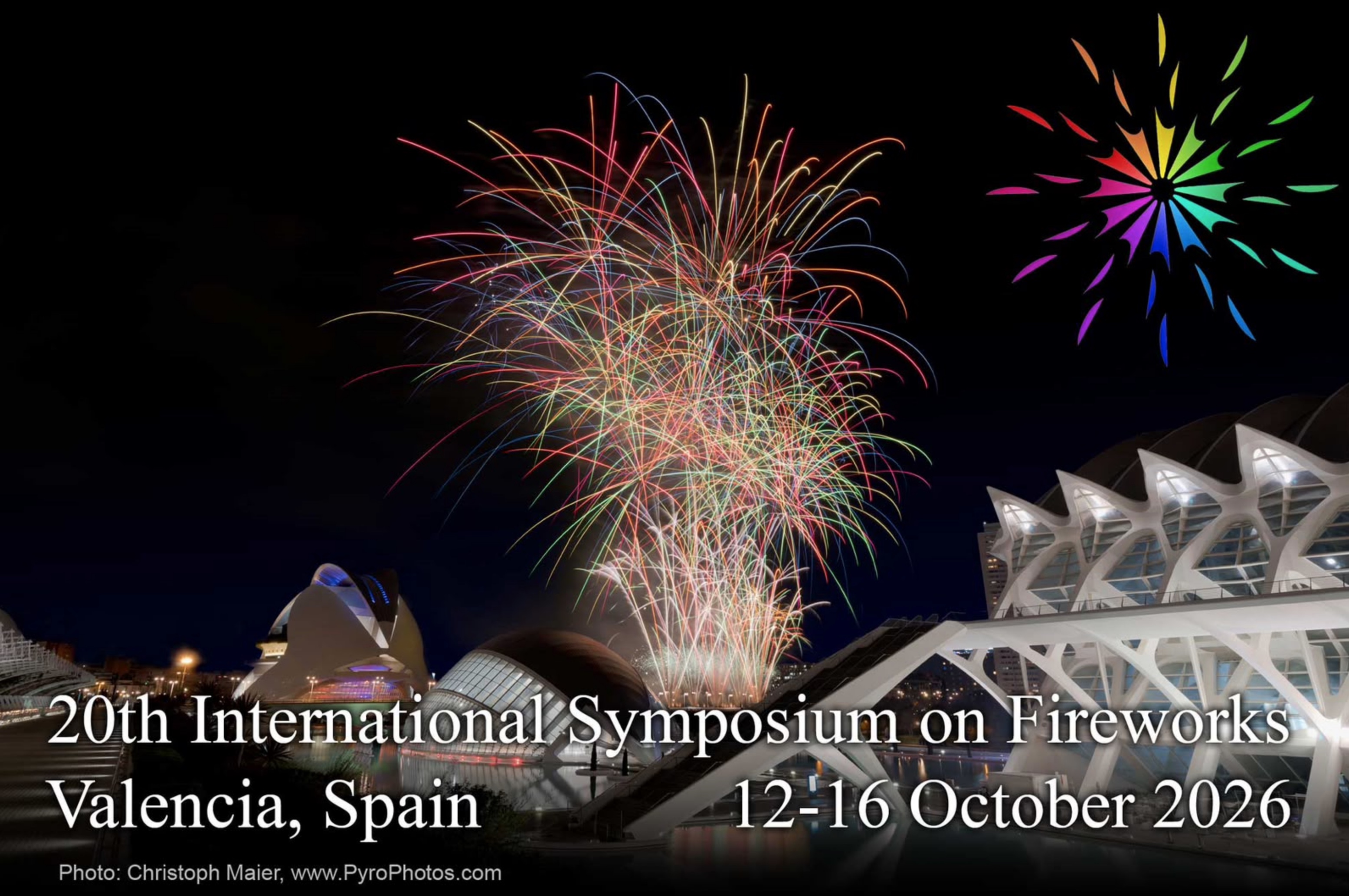 20th International Symposium on Fireworks, Valencia, 12–16 octubre 2026